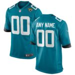 Jacksonville Jaguars  Youth Custom Game Jersey - Teal