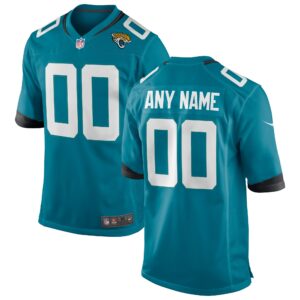 Jacksonville Jaguars  Youth Custom Game Jersey - Teal
