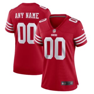 San Francisco 49ers  Women's Game Custom Jersey - Scarlet