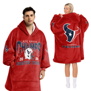 Adult Houston Football Unisex Blanket Hoodie