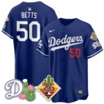 Mookie Betts #50 Los Angeles Dodgers Spring Training Vapor Limited Jersey - All Stitched