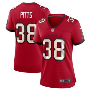 Derrek Pitts Tampa Bay Buccaneers Women's  Game Jersey -  Red