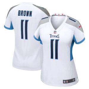 AJ Brown Tennessee Titans  Women's Game Jersey - White
