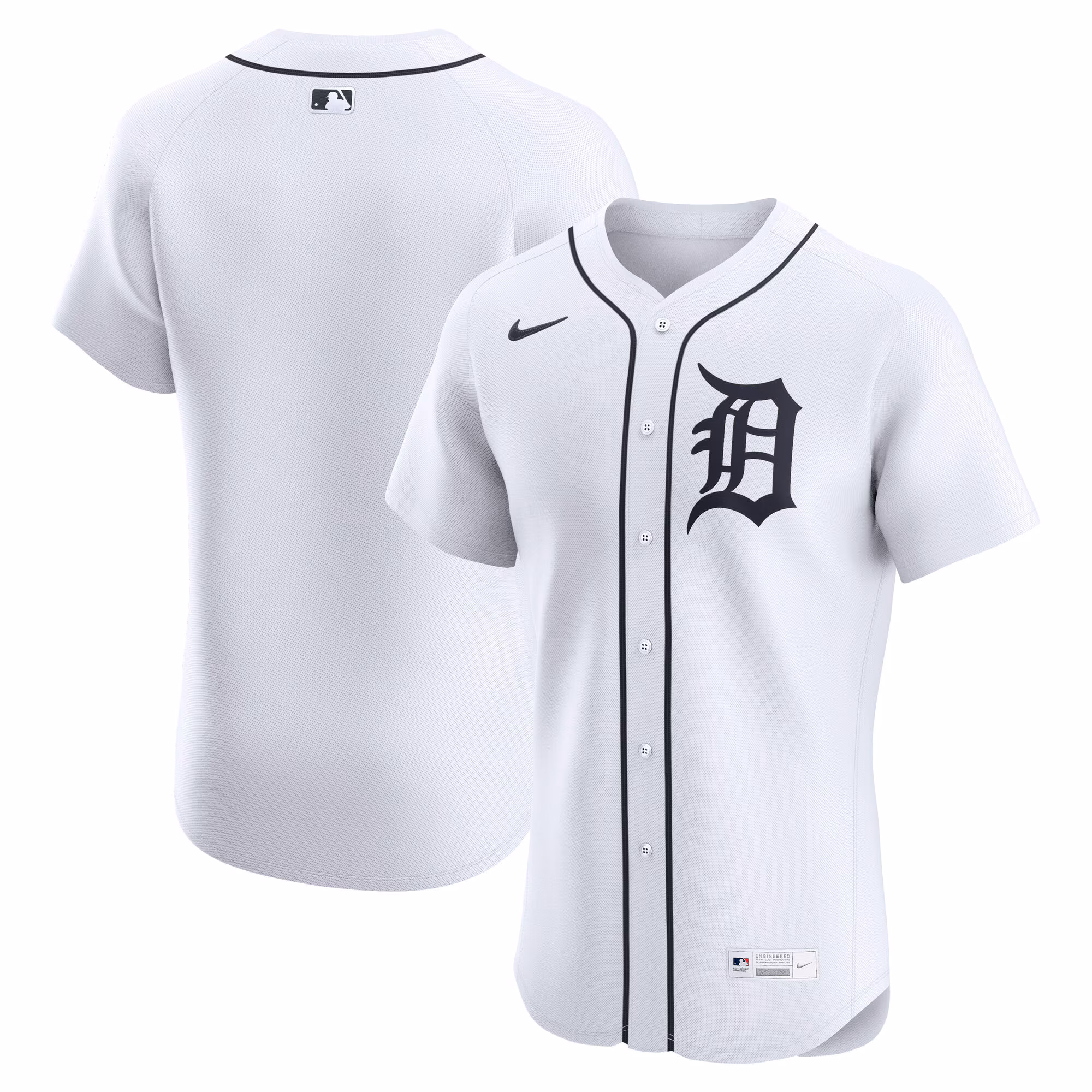 Team Detroit Tigers Home Elite Jersey - White