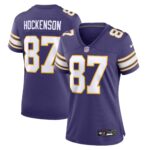 T.J. Hockenson Minnesota Vikings  Women's Classic Player Game Jersey - Purple