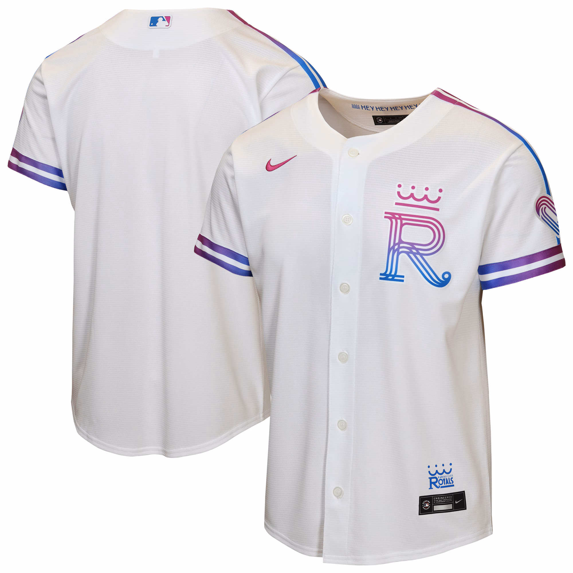 Youth Kansas City Royals  White 2026 City Connect Stadium Jersey
