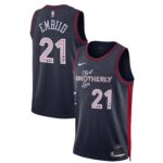 Unisex Philadelphia 76ers Joel Embiid  Navy 2023/24 Swingman Jersey - City Edition