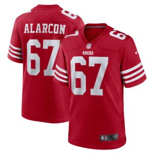 Isaac Alarcon San Francisco 49ers Team Game Jersey -  Scarlet