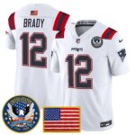 Tom Brady #12 New England Patriots United States 250th Anniversary Patch Vapor Limited Jersey - All Stitched