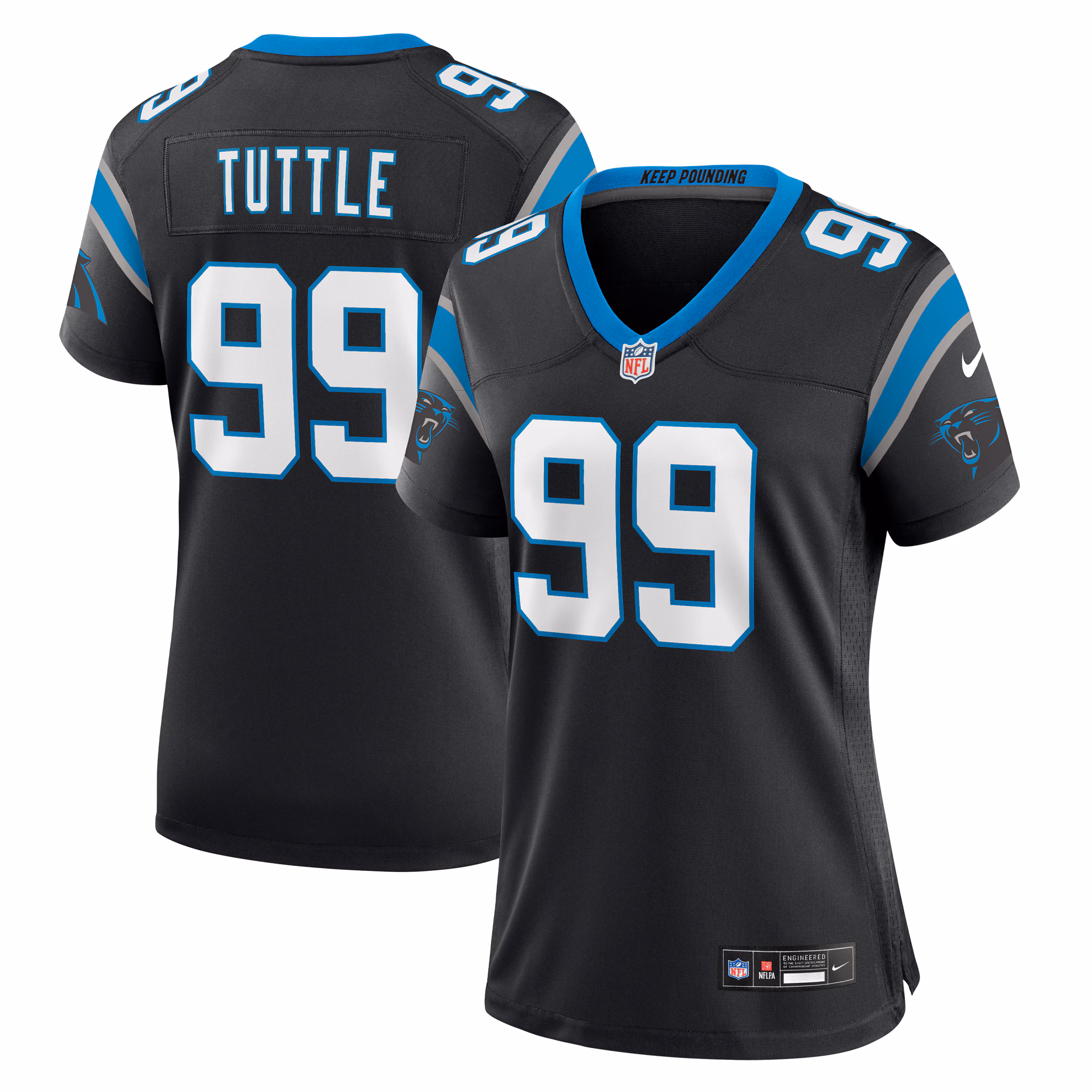 Shy Tuttle Carolina Panthers Women's Game Player Jersey - Black