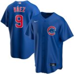 Men's  Chicago Cubs #9 Javier Baez  Royal Alternate 2020 Jersey