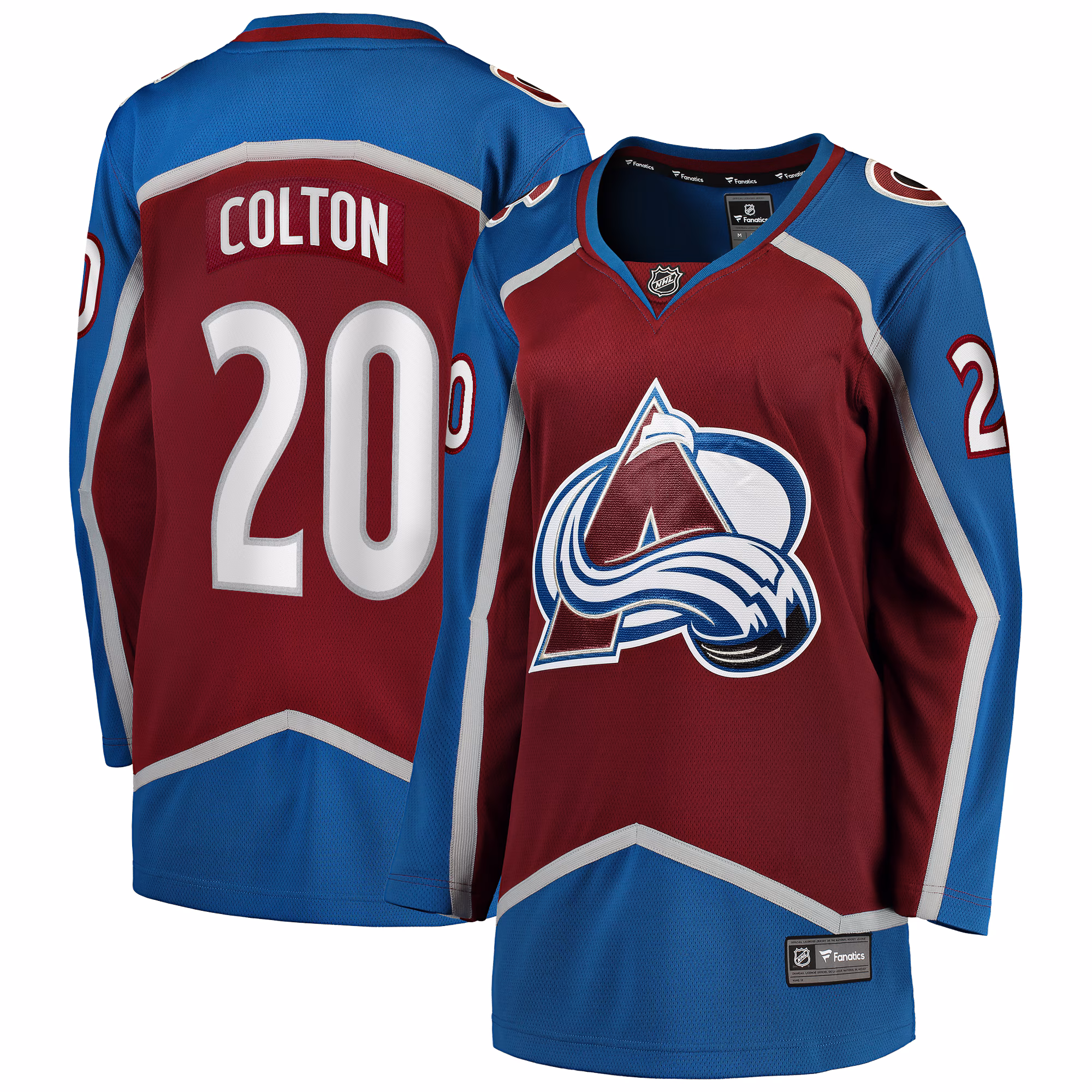 Women's Colorado Avalanche Ross Colton #20 Fanatics Maroon Home Breakaway Player Jersey