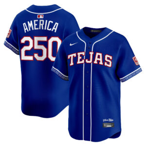 #250 America #250 Texas Rangers 2026 City Connect Vapor Premier Limited Jersey - All Stitched