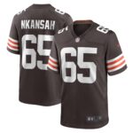Elijah Nkansah Cleveland Browns  Game Player Jersey - Brown