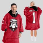Adult #1 Georgia Football Unisex Blanket Hoodie