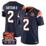 Patrick Surtain ll Denver Broncos-Time Champions Patch Vapor Limited Jersey - All Stitched