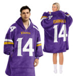 Adult Minnesota Football Unisex Blanket Hoodie