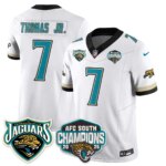 Brian Thomas Jr. #7 Jacksonville Jaguars JAX AFC South Division Champions Vapor Limited Throwback Jersey - All Stitched