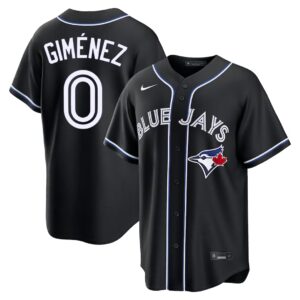 Andrés Giménez #0 Toronto Blue Jays Fashion Replica Out Jersey - Black