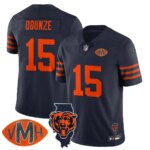 Rome Odunze #15 Chicago Bears CHI Honor Virginia Halas McCaskey Jersey - All Stitched