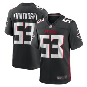 Nick Kwiatkoski Atlanta Falcons  Game Player Jersey - Black