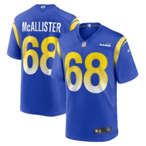 Mike McAllister Los Angeles Rams Home Game Jersey - Royal