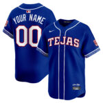 Custom #00 Texas Rangers 2026 City Connect Vapor Premier Limited Jersey - All Stitched