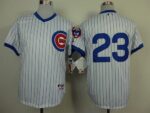 Chicago Cubs #23 Ryne Sandberg White 1988 Turn Back The Clock Stitched Jersey