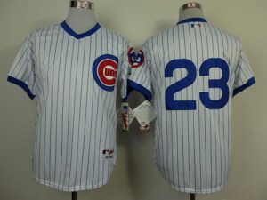 Chicago Cubs #23 Ryne Sandberg White 1988 Turn Back The Clock Stitched Jersey
