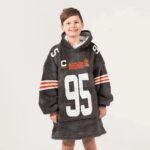Kid M.G 95 Captain Cleveland Football Unisex Blanket Hoodie