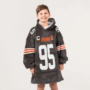 Kid M.G 95 Captain Cleveland Football Unisex Blanket Hoodie