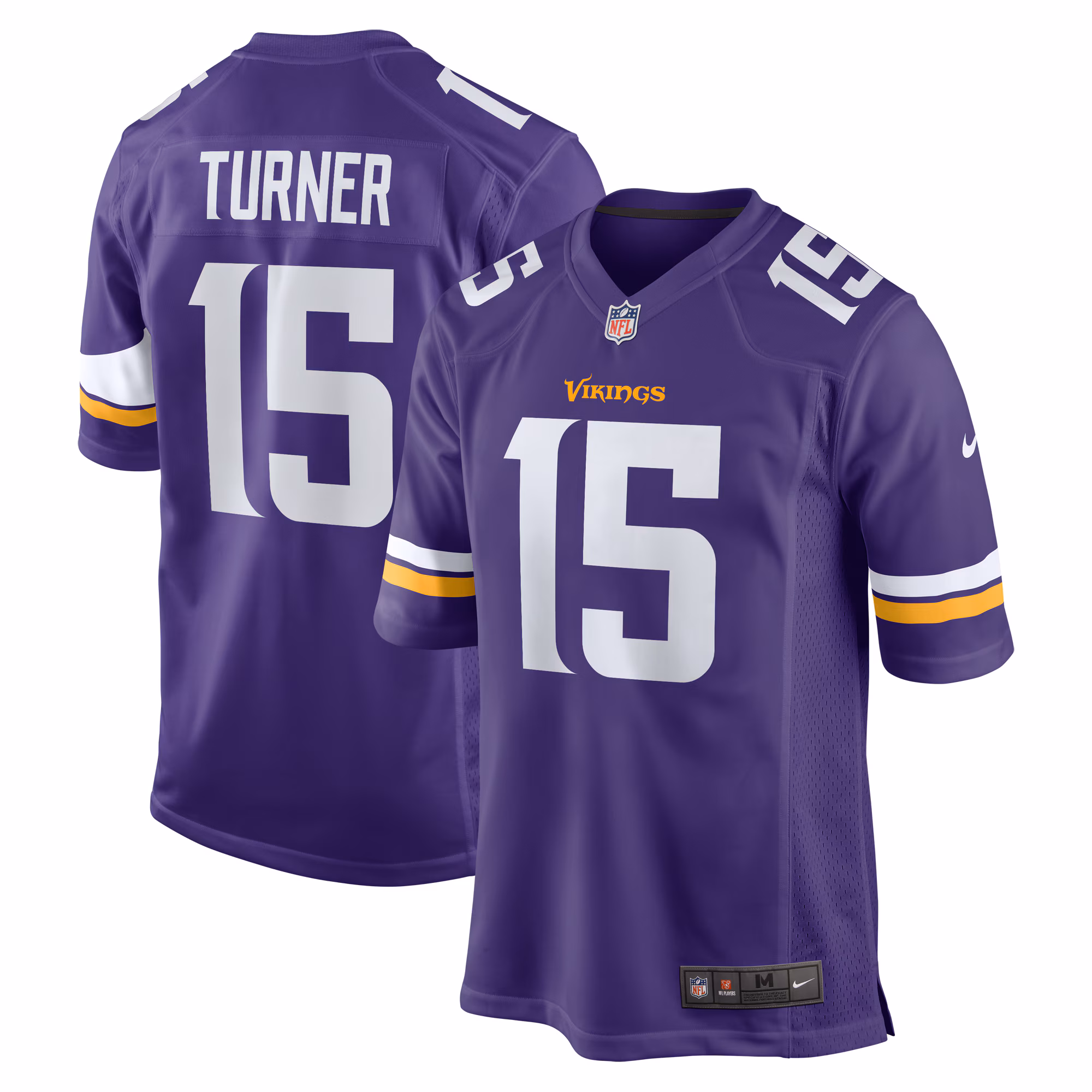 Dallas Turner Minnesota Vikings 2024 Draft First Round Pick Player Game Jersey - Purple