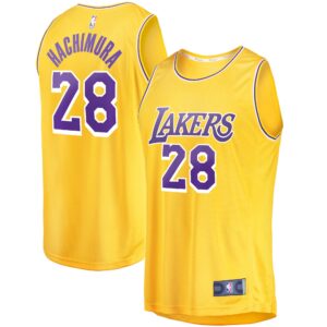 Rui Hachimura Los Angeles Lakers  Fast Break Player Jersey - Icon Edition - Gold
