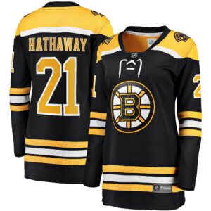 Garnet Hathaway Boston Bruins Women's Home Breakaway Jersey - Black