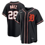 Javier Báez #28 Detroit Tigers Fashion Replica Out Jersey - Black