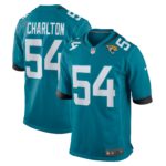 Taco Charlton Jacksonville Jaguars  Home Game Player Jersey - Teal