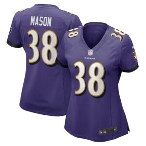Ben Mason Baltimore Ravens Women's Game Jersey - Purple