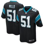 Sam Mills Carolina Panthers Game Retired Player Jersey - Black