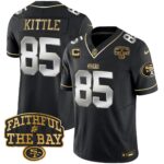 George Kittle # 85 San Francisco 49ers Faithful To The Bay Patch Vapor Limited Jersey V8 - All Stitched