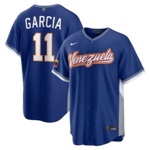 Maikel García #11 Venezuela Baseball Royal 2026 World Baseball Classic Home Stadium Jersey