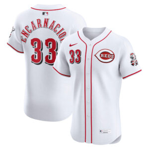 Cincinnati Reds Christian Encarnacion-Strand White Home Elite Jersey