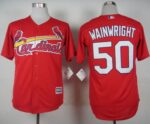 St. Louis Cardinals #50 Adam Wainwright Red Cool Base Stitched Jersey