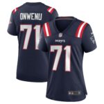 Mike Onwenu New England Patriots Women's Team Game Jersey - Navy