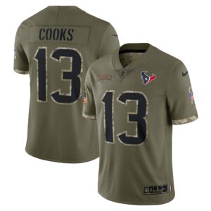 Brandin Cooks Houston Texans  2022 Salute To Service Limited Jersey - Olive