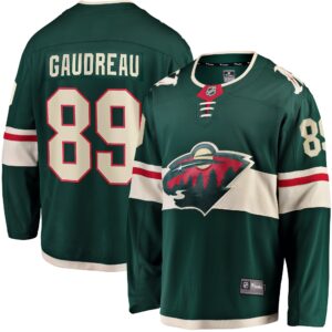 Frederick Gaudreau Minnesota Wild Home Breakaway Player Jersey - Green