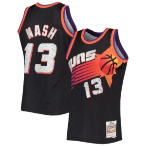 Steve Nash Phoenix Suns Mitchell & Ness 1996-97 Hardwood Classics 75th Anniversary Diamond Swingman Jersey - Black