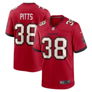 Derrek Pitts Tampa Bay Buccaneers  Game Jersey -  Red