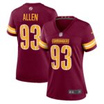 Jonathan Allen Washington Commanders  Women's Player Game Jersey - Burgundy