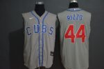 Men's Chicago Cubs #44 Anthony Rizzo Grey 2020 Cool and Refreshing Sleeveless Fan Stitched  Jersey