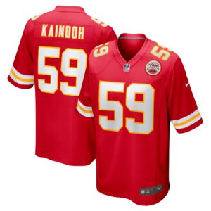 Joshua Kaindoh Kansas City Chiefs  Game Jersey - Red